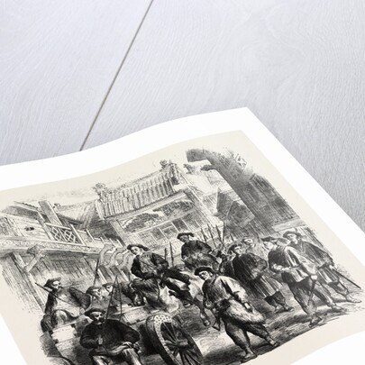 Arrival at Tien-Tsin of a Portion of the Chinese Indemnity Money Escorted by Chinese Troops by Anonymous