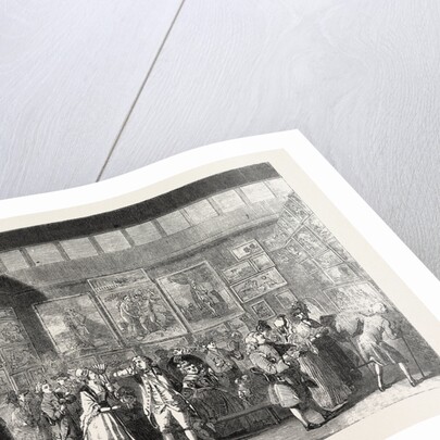 Interior of the Old Royal Academy in Pall Mall Representing the Exhibition of 1771 London UK by Anonymous