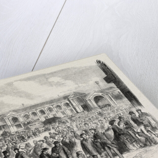 View of British Excursionists to Paris: Excursionists Leaving the Paris Station of the Great Northern Railway by Anonymous