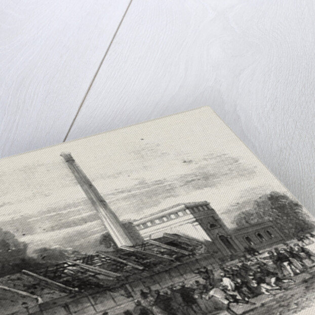 Explosion at the Government Gunpowder-Works Near Waltham: The Powder-Mills after the Explosion by Anonymous