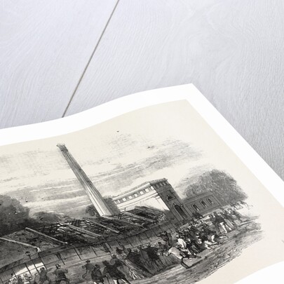 Explosion at the Government Gunpowder-Works Near Waltham: The Powder-Mills after the Explosion by Anonymous