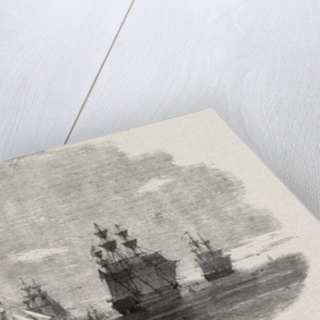 The British Fleet Lying in the Roadstead of Beyrout (Beirut) by Anonymous