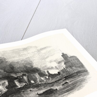 The Great Fire in Southwark: Scene at Cotton's Wharf at Midday UK by Anonymous