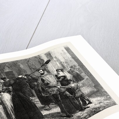 Time of the Persecution of the Christian Reformers in Paris in 1569. From the Exhibition of the Royal Academy by Anonymous