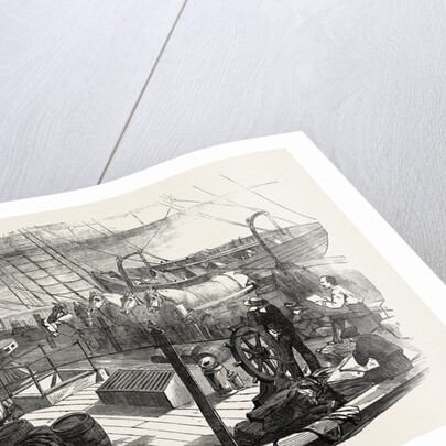 Shipping Artillery Horses at Calais for the French Expeditionary Force to the Baltic 1854 by Anonymous