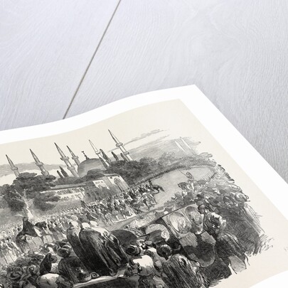 Procession of the Sultan at the Festival of the Bairam Constantinople Istanbul 1854 by Anonymous
