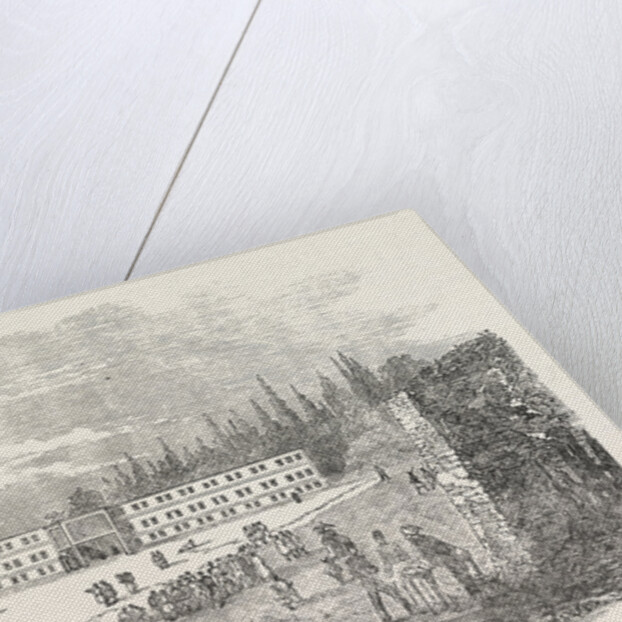 Barracks of Cassim Pacha in Constantinople Istanbul 1854 by Anonymous