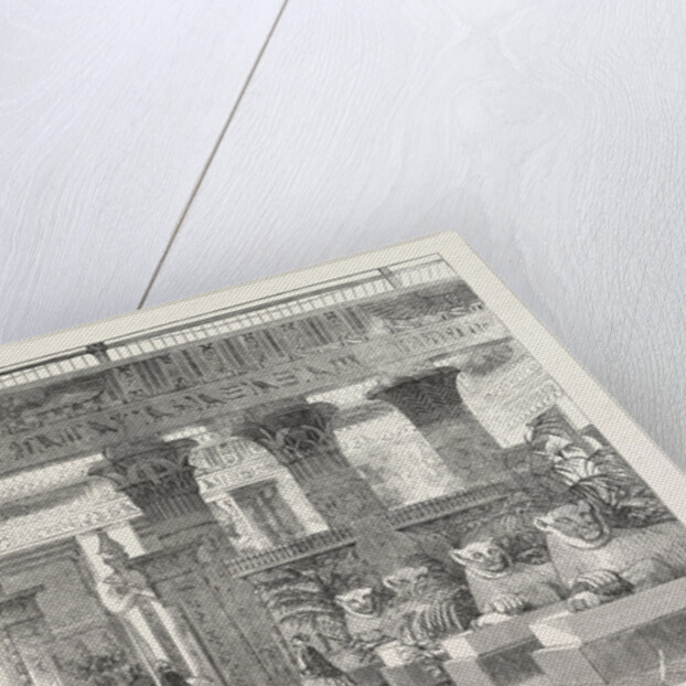 The Crystal Palace Entrance to the Egyptian Court from the Nave by the Avenue of Lions 1854 by Anonymous