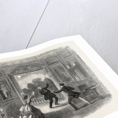 Scene from the New Drama of the Old Chateau at the Haymarket Theatre London UK 1854 by Anonymous