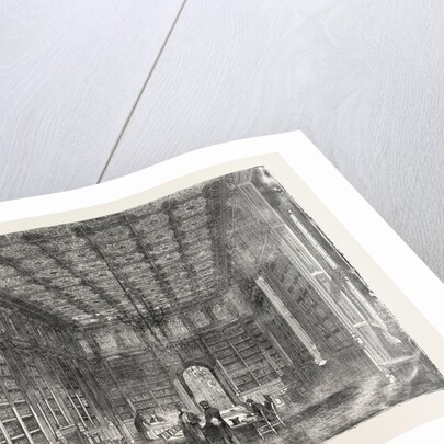 The New Houses of Parliament: Library of the House of Commons UK 1854 London by Anonymous