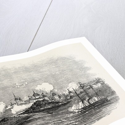 Attack on the Town of Novitska in the White Sea by the Miranda and Brisk 1854 by Anonymous