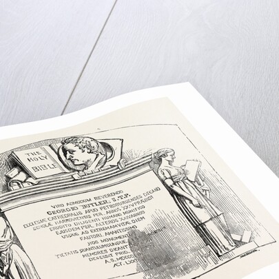 Monument to the Late Rev. Dr. Butler in Harrow Church 1854 by Anonymous