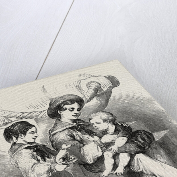 Bulgarian Children Wounded at Kustendjeh 1854 by Anonymous