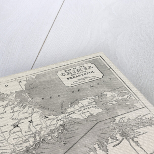 The Crimea Expedition: Map of the Crimea and Plan of Sebastopol 1854 by Anonymous