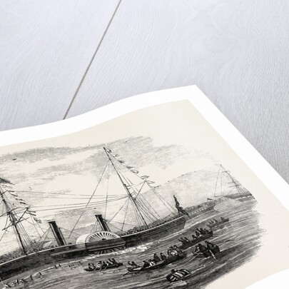 Launch of the Australian Steamship Pacific at Millwall 1854 by Anonymous