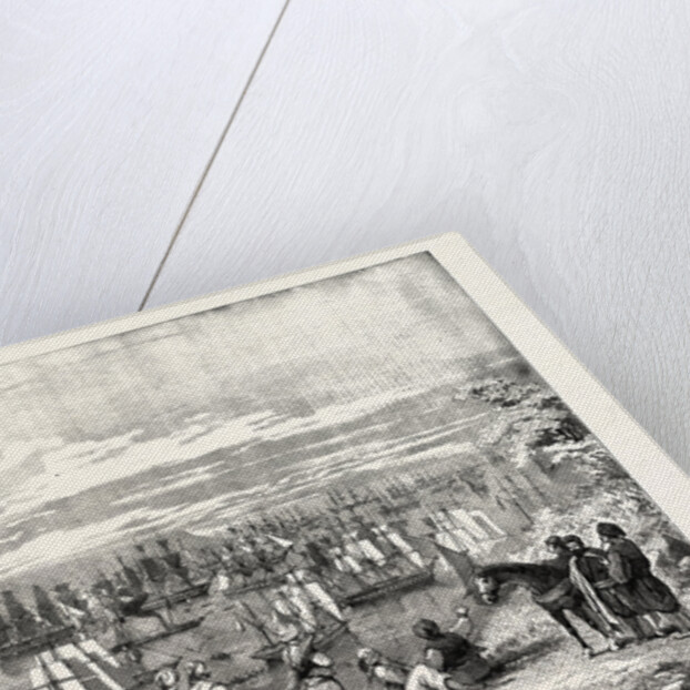 The Crimean War: Varna Bay: The Allied Fleet Getting Under Way for the Crimea 1854 by Anonymous