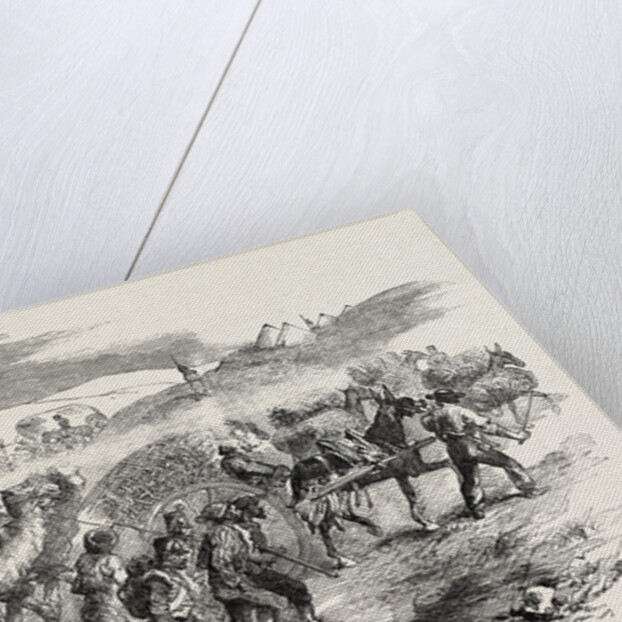 The Crimean War: The Road to Sebastopol: Commissariat Waggons Conveyance of Fascines 1854 by Anonymous