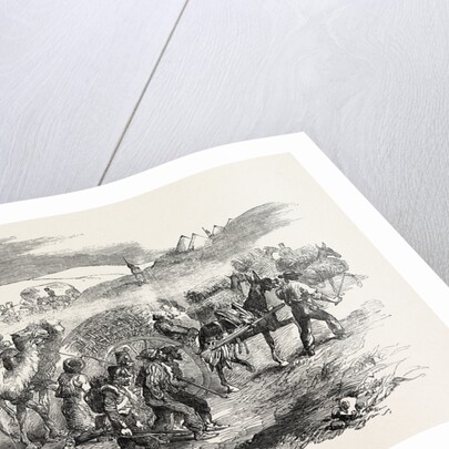 The Crimean War: The Road to Sebastopol: Commissariat Waggons Conveyance of Fascines 1854 by Anonymous