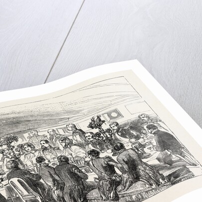 The King of Denmark Dining on Board the Cygnus. 1854 by Anonymous