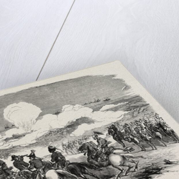 The Crimean War: Bombardment of Sebastopol. General Sir De Lacy Evans and Staff 1854 by Anonymous