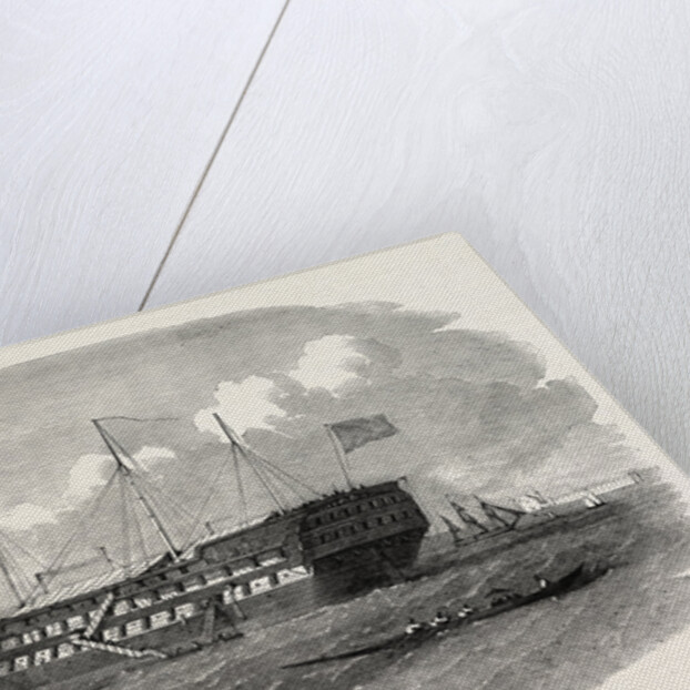 Hospital Ship Near the Seraglio at Constantinople Istanbul 1854 by Anonymous