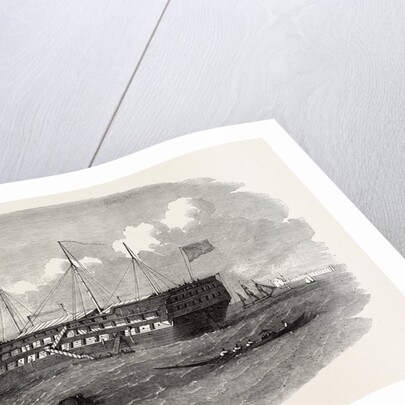 Hospital Ship Near the Seraglio at Constantinople Istanbul 1854 by Anonymous