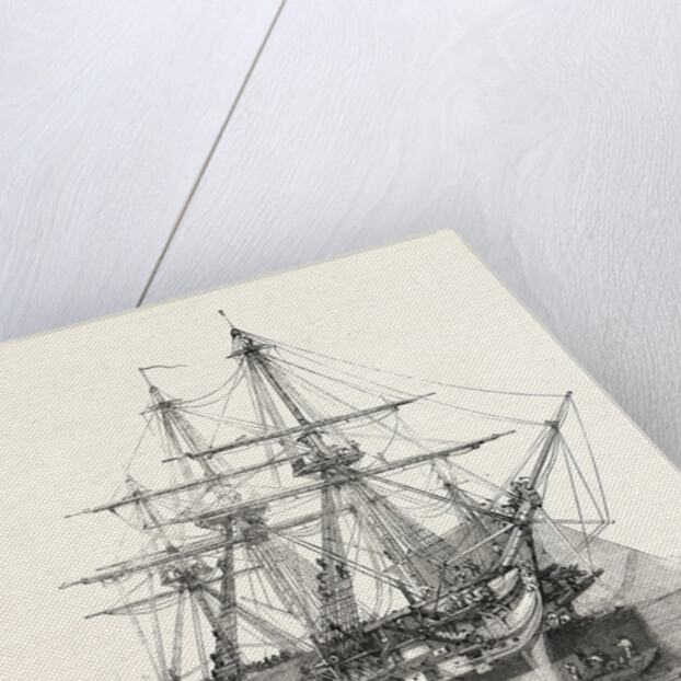 H.M. Screw Line-of-Battle Ship Caesar 90 at Portsmouth UK 1854 by Anonymous