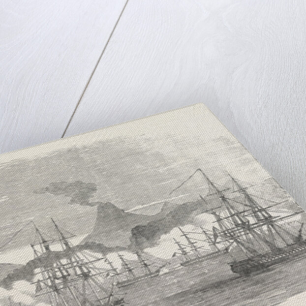 The Crimean War: Naval Attack on the Russian Fort of Petropaulovski 1854 by Anonymous
