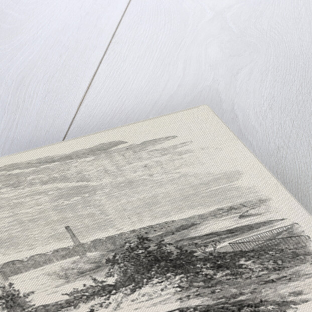 The Bromborough Pool Candle-Works from the Mersey 1854 by Anonymous