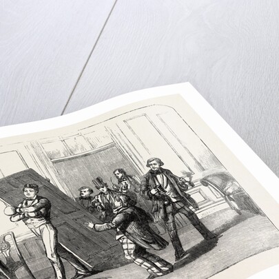 Scene from the New Farce of the Slow Man at the Adelphi Theatre London UK 1854 by Anonymous