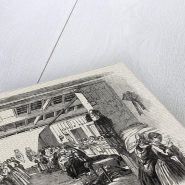 Steam Sewing-Machines 1854. A View of a Portion of the Machine-Room in Messrs. Holloway and Co.'s Factory by Anonymous