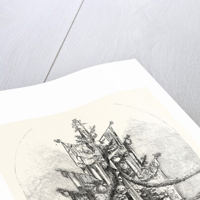 Gigantic Christmas Tree at the Crystal Palace Sydenham UK 1854 by Anonymous