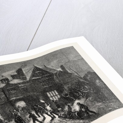 Bringing Home the Yule Log by Anonymous