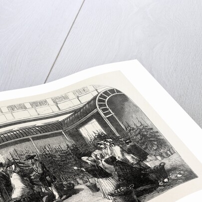 Christmas Trees in Covent Garden Market London UK 1854 by Anonymous