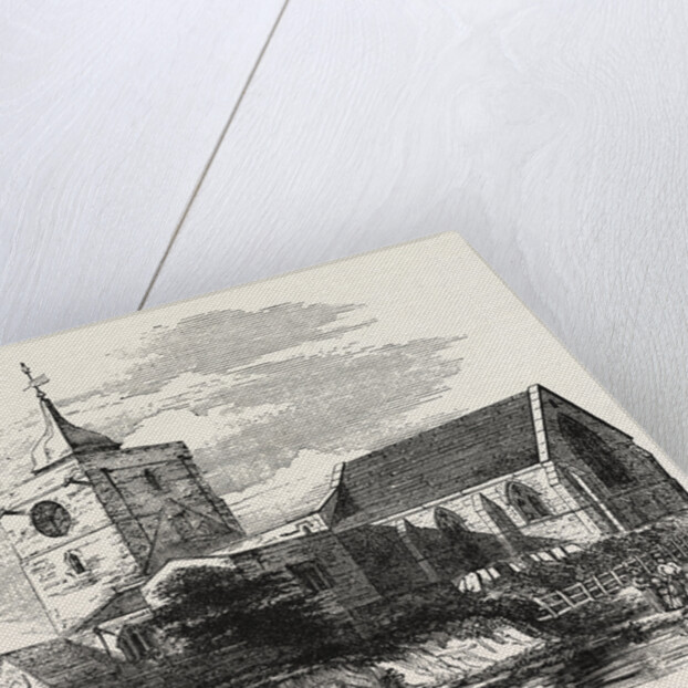 Ponteland Church Northumberland 1854 by Anonymous