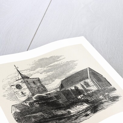Ponteland Church Northumberland 1854 by Anonymous