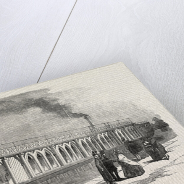 New Barge of the Oxford University Boat Club, 1855 by Anonymous