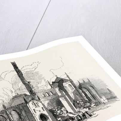 Remains of St. George's Church, Doncaster, Burnt on Monday Last, 1853 by Anonymous