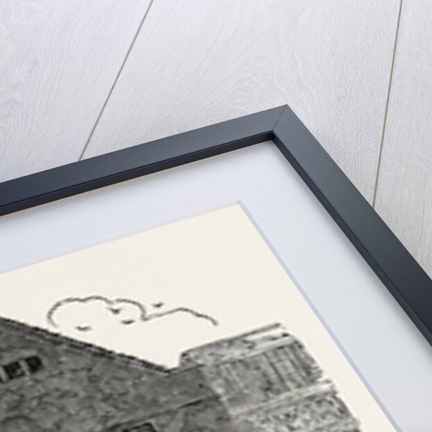 Old Houses with Overhanging Stories, Gabled Fronts and Projecting Windows, in Chancerey Lane, Just Taken Down, London, 1853 by Anonymous