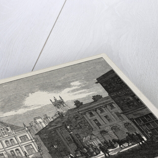 Marketplace, Huddersfield, UK, 1883 by Anonymous