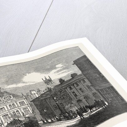 Marketplace, Huddersfield, UK, 1883 by Anonymous