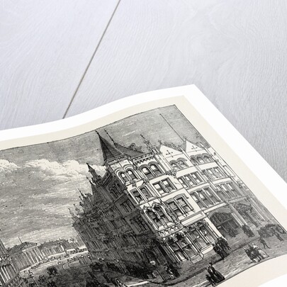 Street View Looking Towards Railway Station, Huddersfield, UK, 1883 by Anonymous