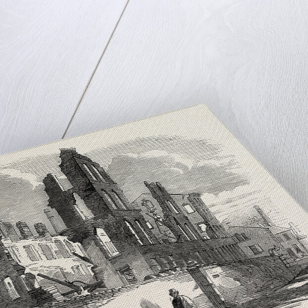 Remains of Mill after the Fire, at Halifax, UK, 1853 by Anonymous