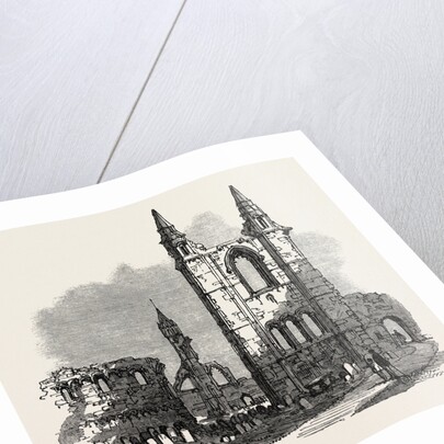 The British Association at Dundee: Cathedral of St. Andrew's, UK, 1867 by Anonymous