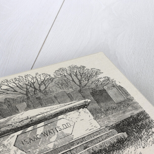 Old Tombs in Bunhill Fields Cemetery: Dr. Isaac Watts's Tomb, 1869 by Anonymous