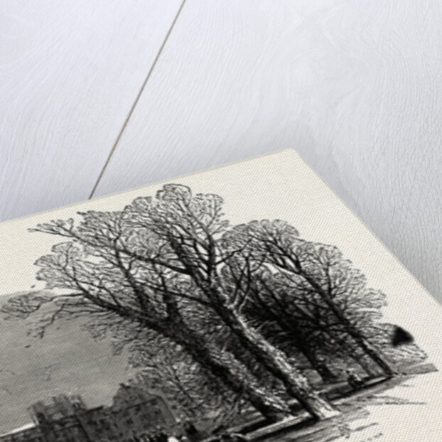 The Cambridge Chancellorship Election: St. John's College (Earl Powis's) from the Garden, UK, 1847 by Anonymous