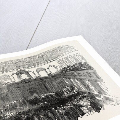 The Cambridge Chancellorship Election: Interior of the Senate House. The Election. UK, 1847 by Anonymous