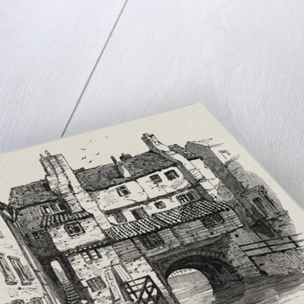 Lincoln: Old Houses, UK, 1869 by Anonymous