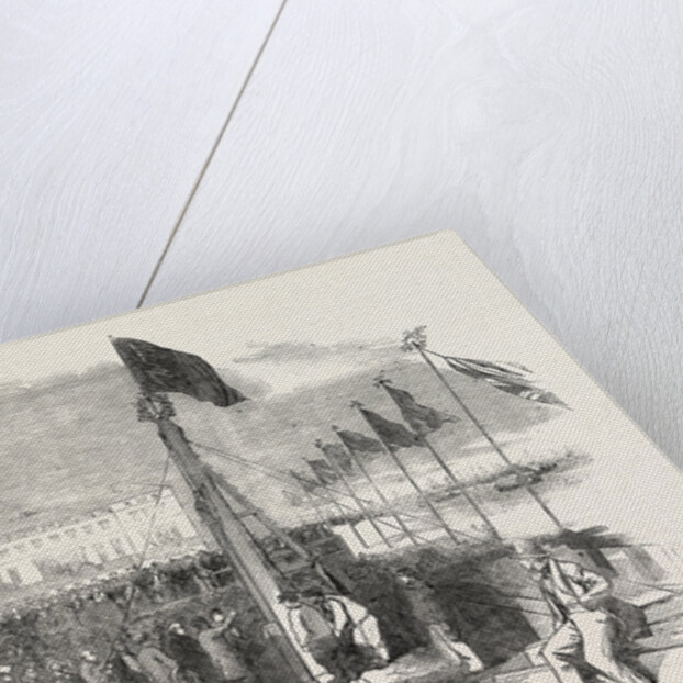 Ceremony of Driving the First Pile of the Wellington Pier, at Great Yarmouth, UK, 1853 by Anonymous