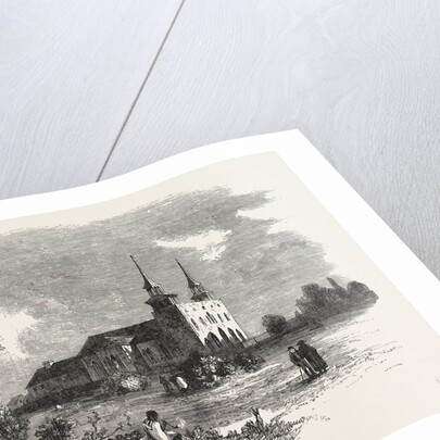 The Canadian Red River Exploring Expedition: St. Boniface Cathedral, Red River, 1858 by Anonymous